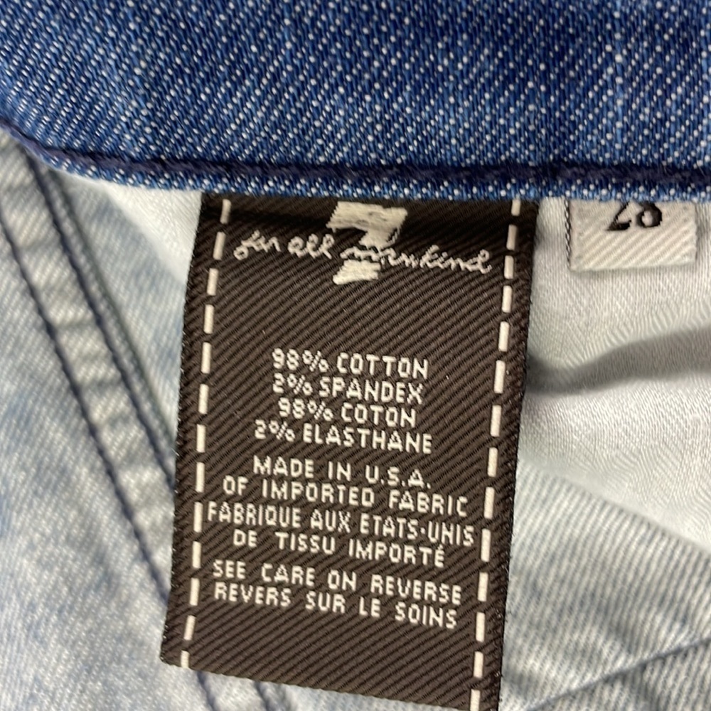 7 for All Mankind Women’s Bootcut Jeans, embellished back pockets, size 28 - Picture 3 of 15